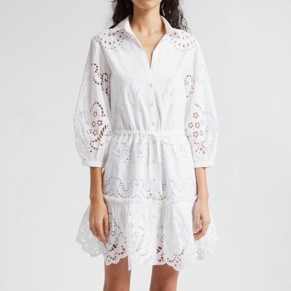 Cara Cara Dresses & Skirts - NEW Robin Embroidered Cotton Poplin Mini Dress